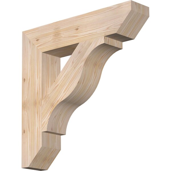 Ekena Millwork Funston Slat Smooth Bracket, Douglas Fir, 5 1/2"W x 28"D x 28"H BKT06X28X28FST06SDF - main